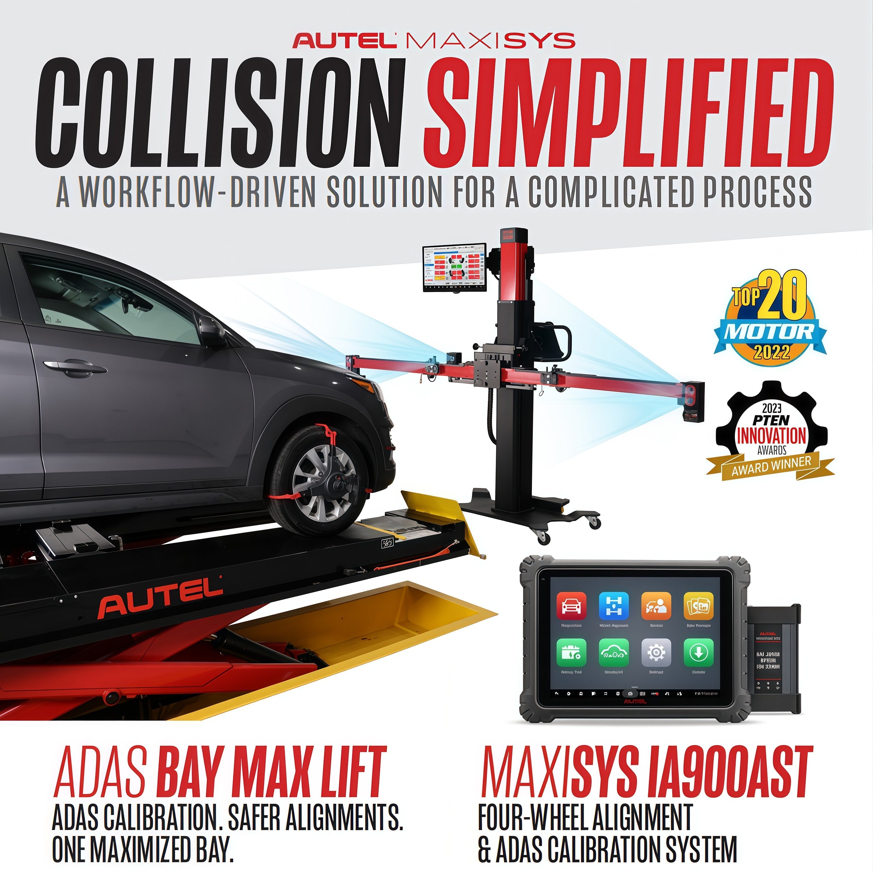 Autel Mobile Frame autel maxisys ia900wa wheel alignment and adas calibration frame us ...