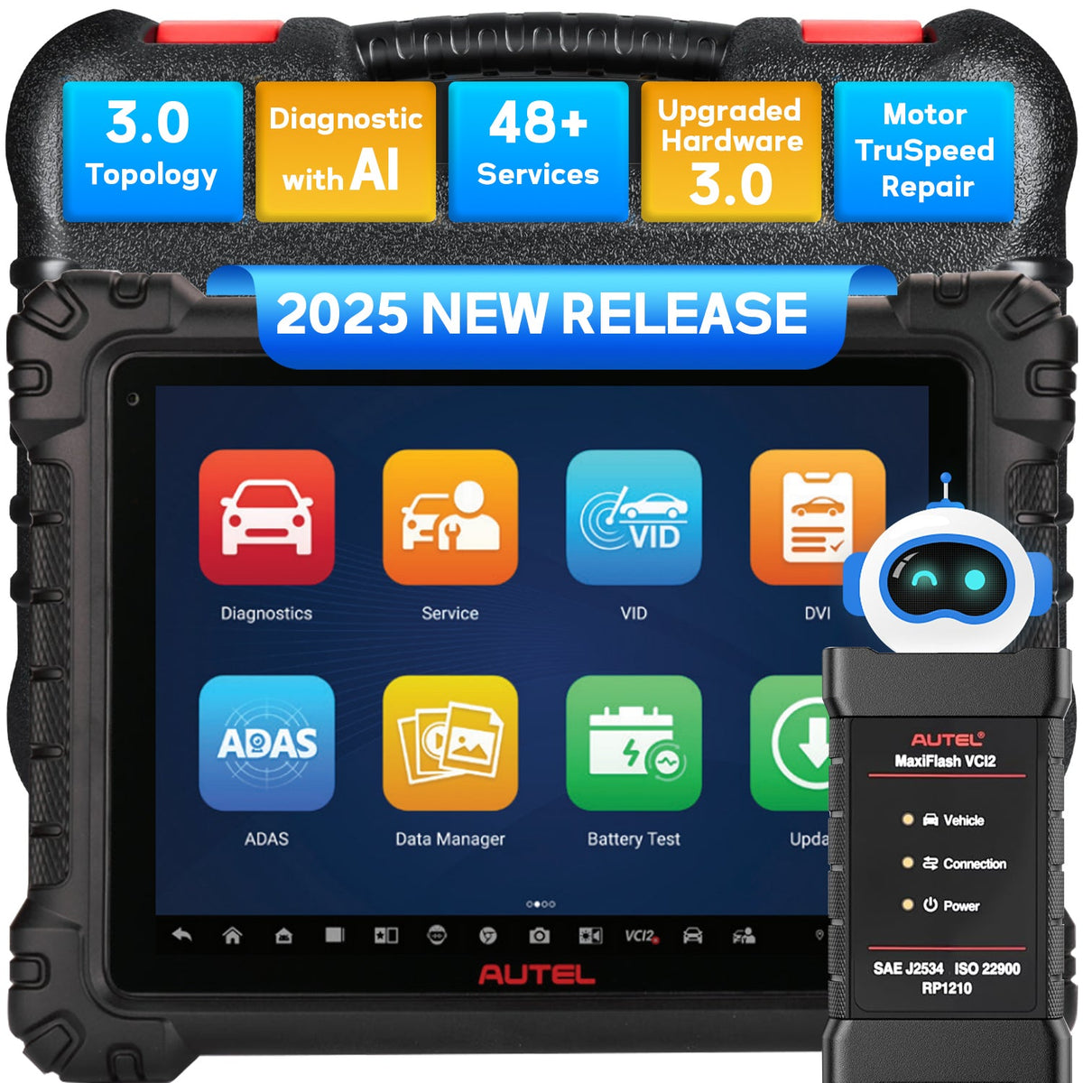 Autel MaxiSYS MS909 S2 – Advanced Diagnostic Tablet with ECU Coding ...